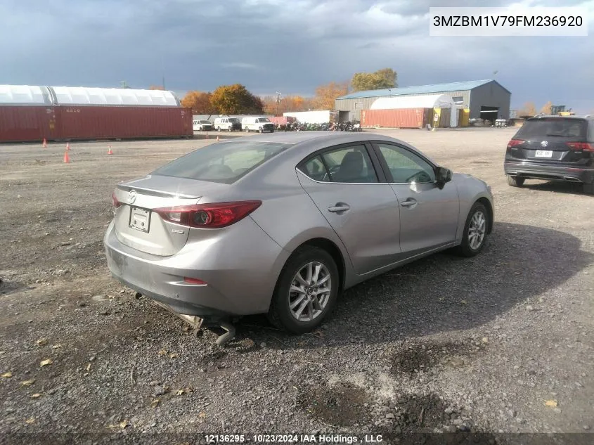 2015 Mazda 3 Touring VIN: 3MZBM1V79FM236920 Lot: 12136295