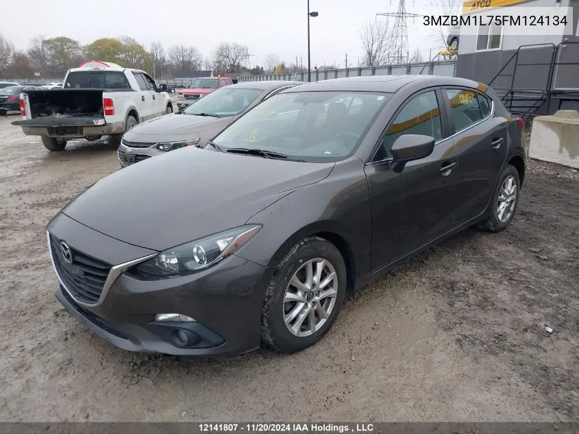 2015 Mazda Mazda3 VIN: 3MZBM1L75FM124134 Lot: 12141807