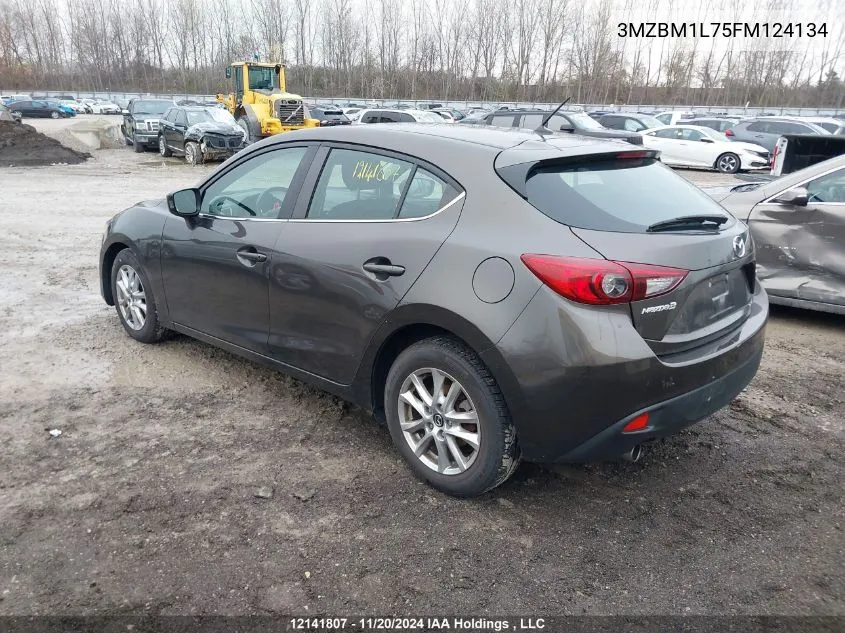 2015 Mazda Mazda3 VIN: 3MZBM1L75FM124134 Lot: 12141807