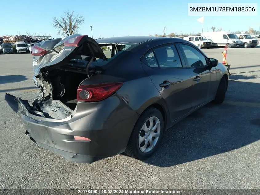 2015 Mazda Mazda3 Gx Sky VIN: 3MZBM1U78FM188506 Lot: 20178490