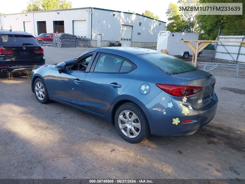 2015 Mazda Mazda3 I Sport VIN: 3MZBM1U71FM233639 Lot: 39749508