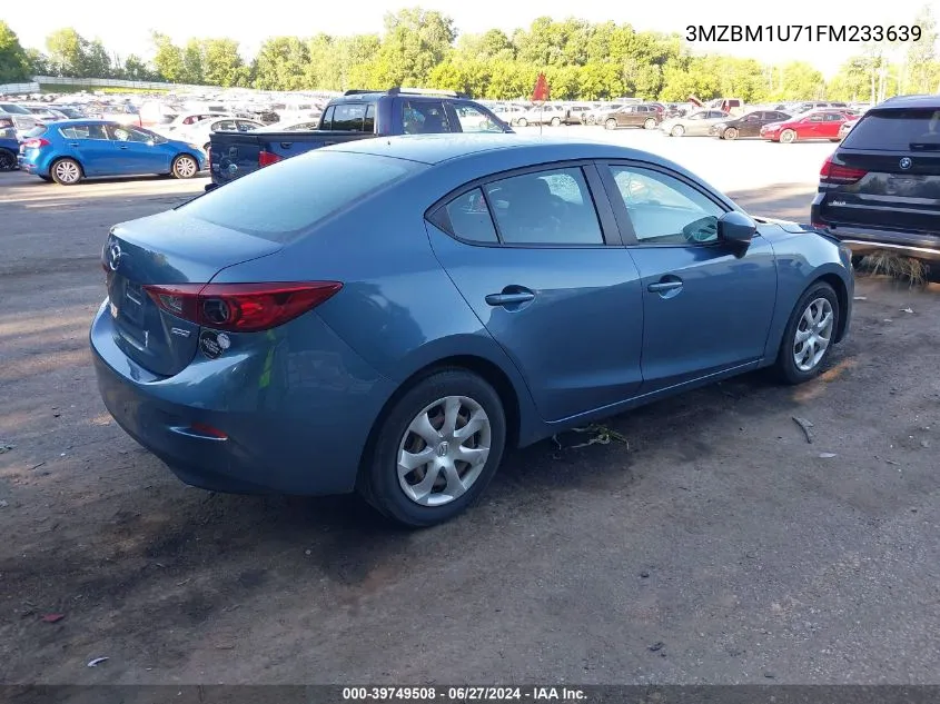 2015 Mazda Mazda3 I Sport VIN: 3MZBM1U71FM233639 Lot: 39749508