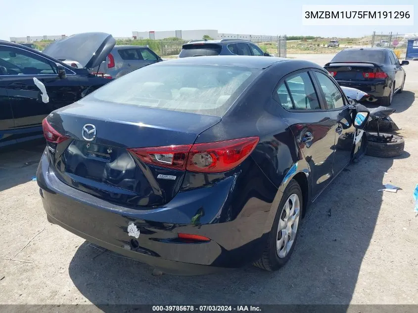 2015 Mazda Mazda3 I Sport VIN: 3MZBM1U75FM191296 Lot: 39785678