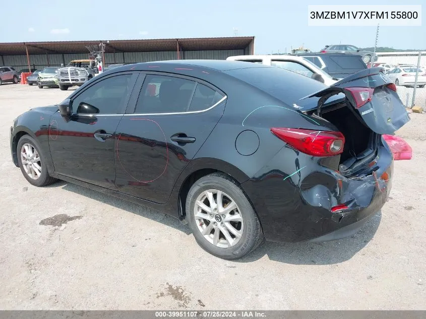 2015 Mazda Mazda3 I Touring VIN: 3MZBM1V7XFM155800 Lot: 39951107