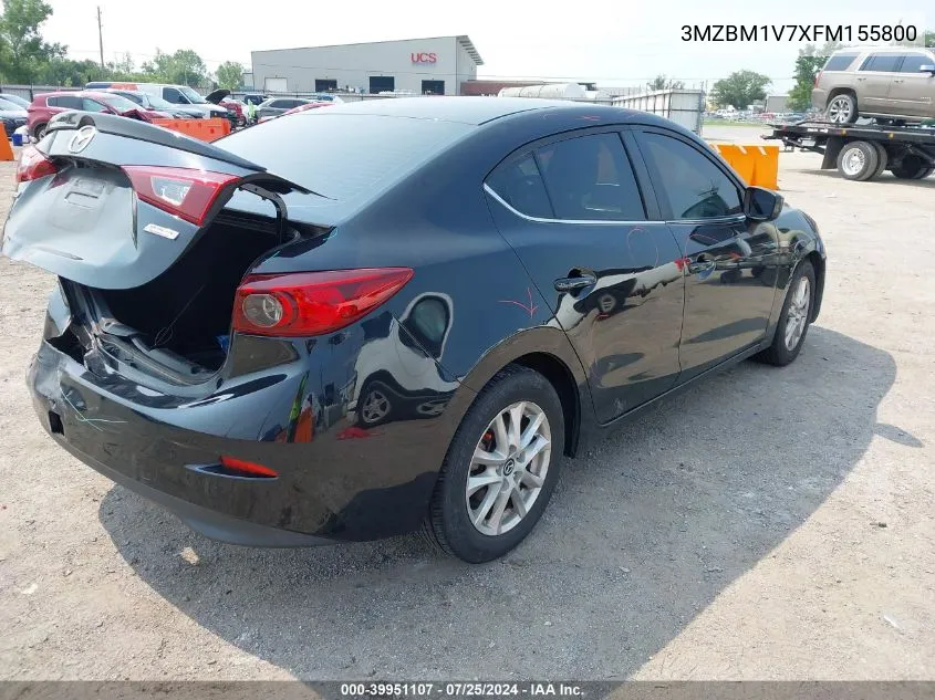 2015 Mazda Mazda3 I Touring VIN: 3MZBM1V7XFM155800 Lot: 39951107