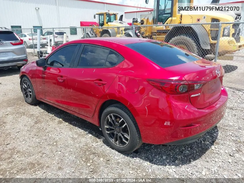 2015 Mazda Mazda3 I Sport VIN: 3MZBM1U79FM212070 Lot: 39978759