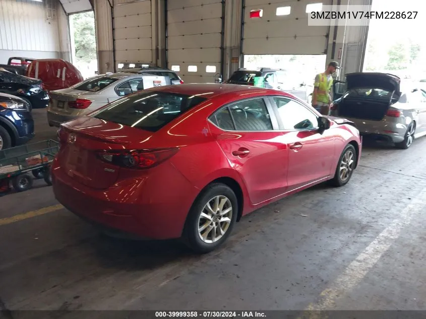 2015 Mazda Mazda3 I Touring VIN: 3MZBM1V74FM228627 Lot: 39999358