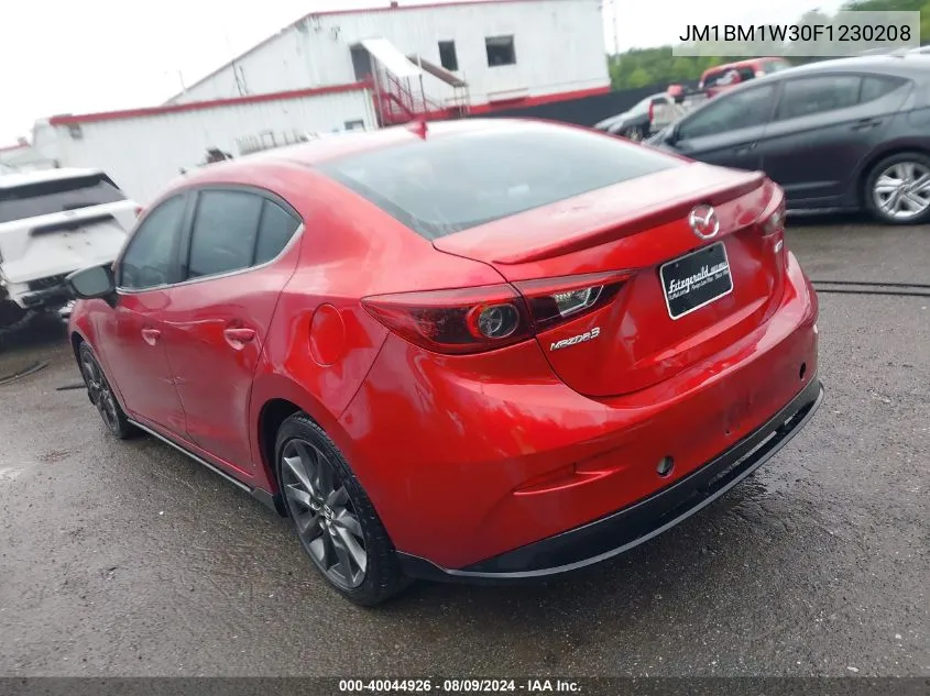 2015 Mazda Mazda3 S Grand Touring VIN: JM1BM1W30F1230208 Lot: 40044926