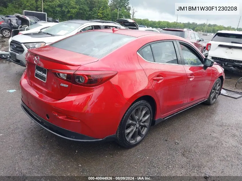 2015 Mazda Mazda3 S Grand Touring VIN: JM1BM1W30F1230208 Lot: 40044926