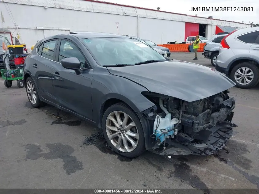 2015 Mazda Mazda3 S Grand Touring VIN: JM1BM1M38F1243081 Lot: 40081456