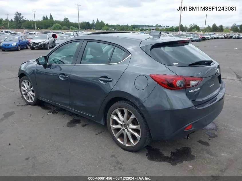 2015 Mazda Mazda3 S Grand Touring VIN: JM1BM1M38F1243081 Lot: 40081456