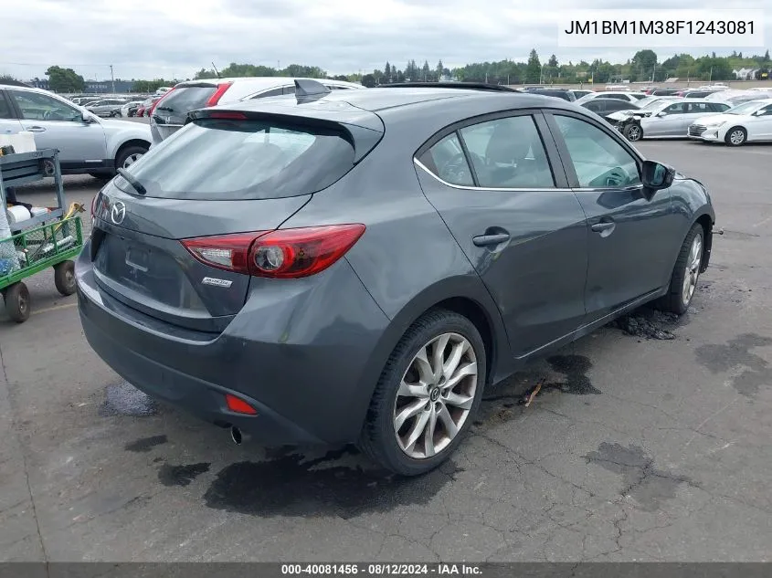 2015 Mazda Mazda3 S Grand Touring VIN: JM1BM1M38F1243081 Lot: 40081456