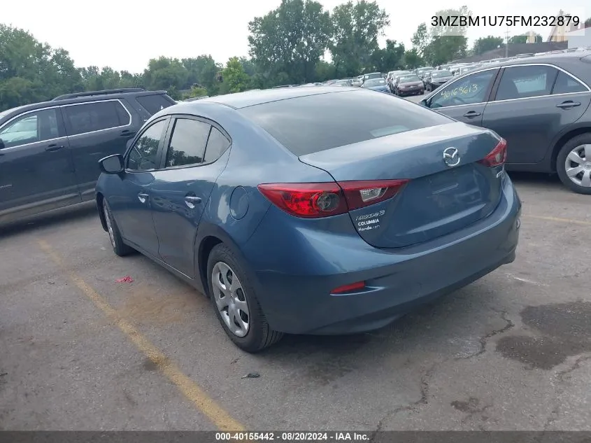 2015 Mazda Mazda3 I Sport VIN: 3MZBM1U75FM232879 Lot: 40155442