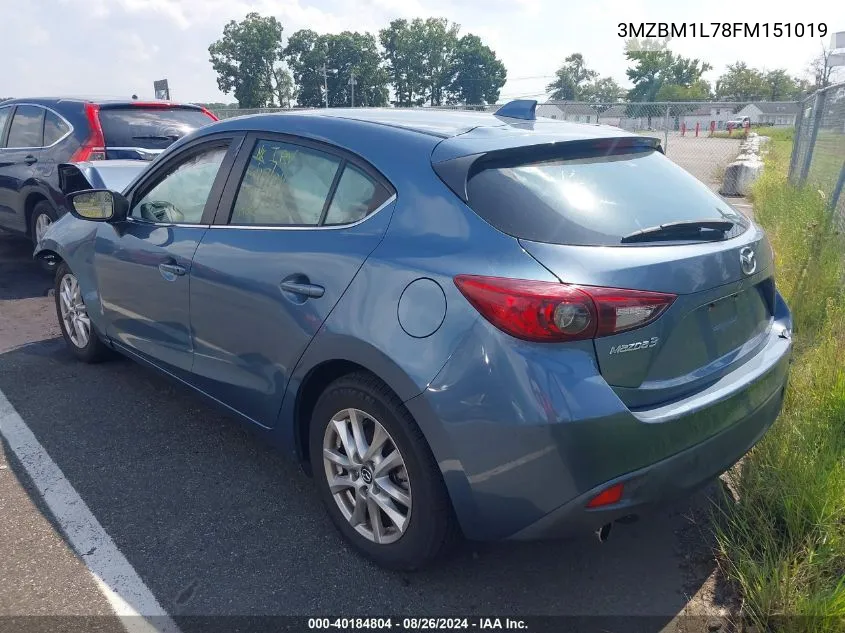 2015 Mazda Mazda3 I Touring VIN: 3MZBM1L78FM151019 Lot: 40184804