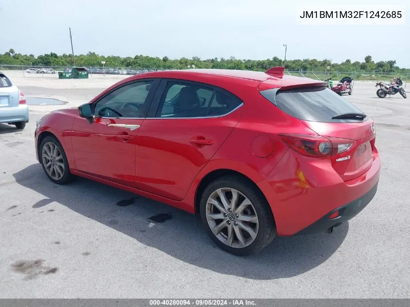 2015 Mazda 3 Grand Touring VIN: JM1BM1M32F1242685 Lot: 40280094