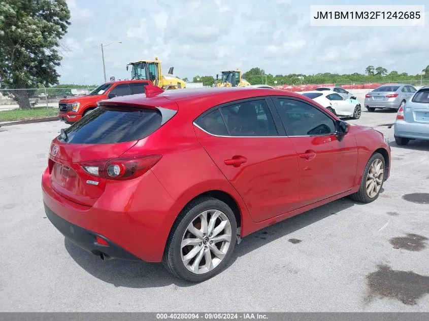 2015 Mazda 3 Grand Touring VIN: JM1BM1M32F1242685 Lot: 40280094