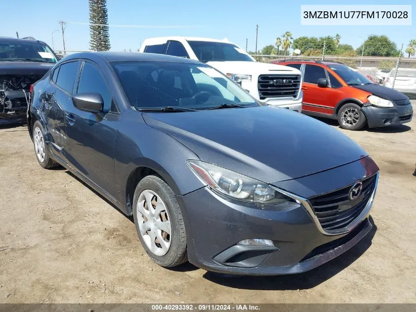 2015 Mazda Mazda3 I Sport VIN: 3MZBM1U77FM170028 Lot: 40293392