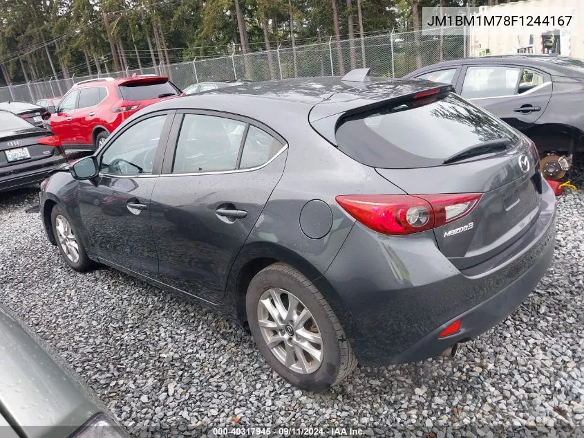 2015 Mazda 3 Grand Touring VIN: JM1BM1M78F1244167 Lot: 40317945