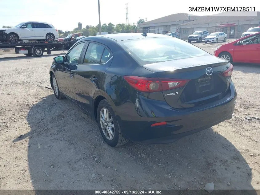 2015 Mazda Mazda3 Grand Touring VIN: 3MZBM1W7XFM178511 Lot: 40342759