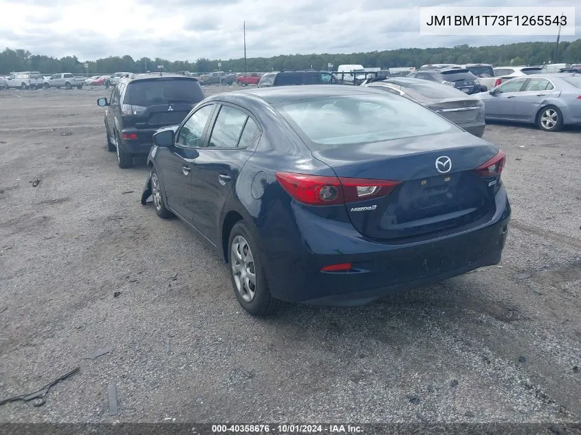 2015 Mazda Mazda3 I Sv VIN: JM1BM1T73F1265543 Lot: 40358676