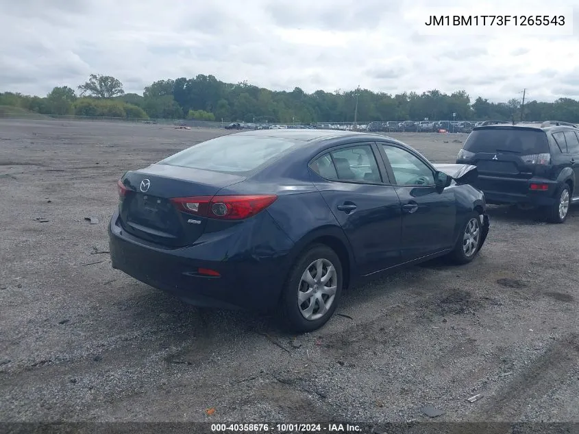 2015 Mazda Mazda3 I Sv VIN: JM1BM1T73F1265543 Lot: 40358676