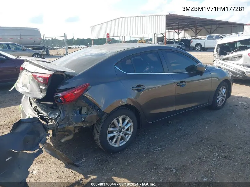 2015 Mazda Mazda3 I Touring VIN: 3MZBM1V71FM177281 Lot: 40370644