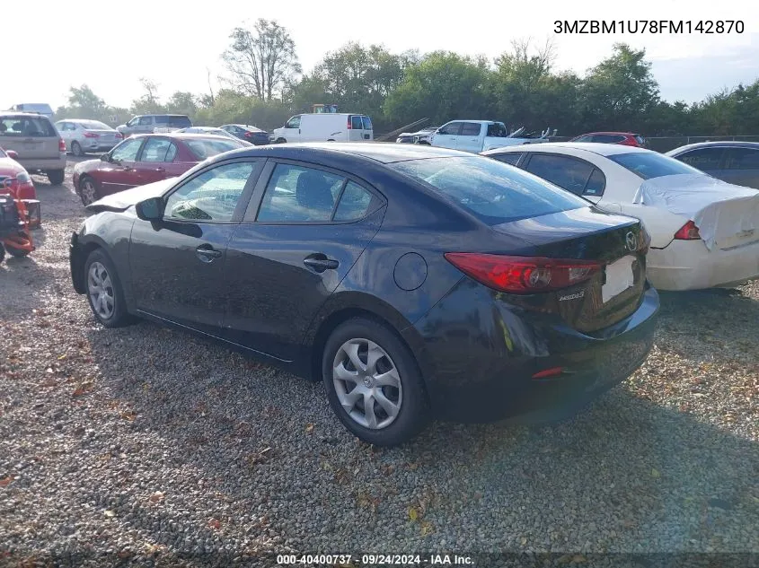 2015 Mazda Mazda3 I Sport VIN: 3MZBM1U78FM142870 Lot: 40400737