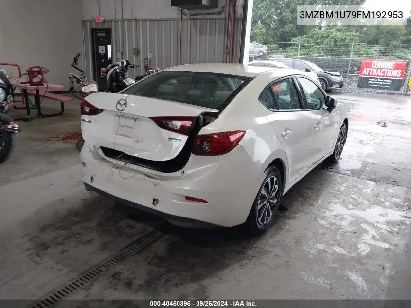 2015 Mazda Mazda3 I Sport VIN: 3MZBM1U79FM192953 Lot: 40450395