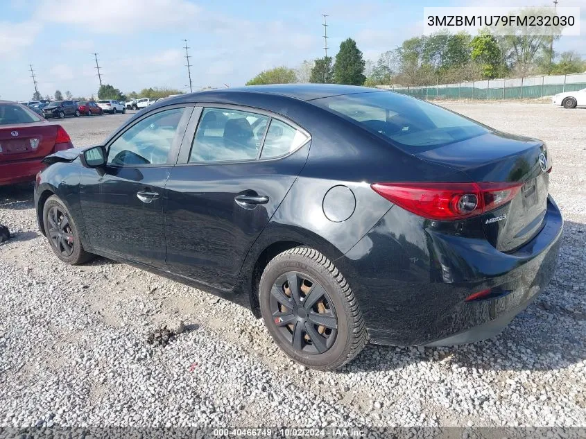 2015 Mazda Mazda3 I Sport VIN: 3MZBM1U79FM232030 Lot: 40466749