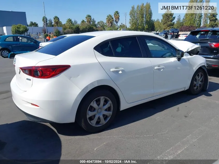 2015 Mazda Mazda3 I Sv VIN: JM1BM1T73F1261220 Lot: 40473894