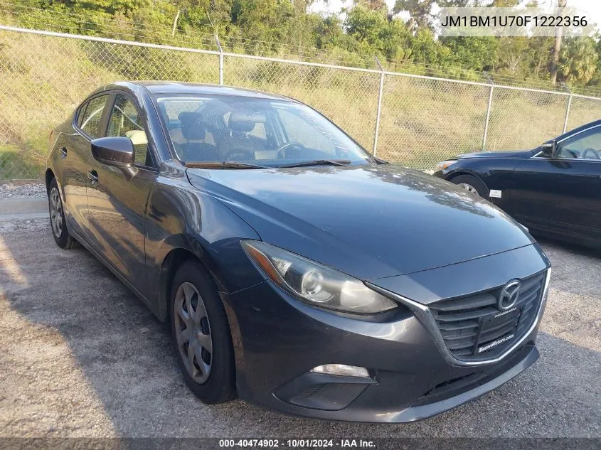 2015 Mazda Mazda3 I Sport VIN: JM1BM1U70F1222356 Lot: 40474902