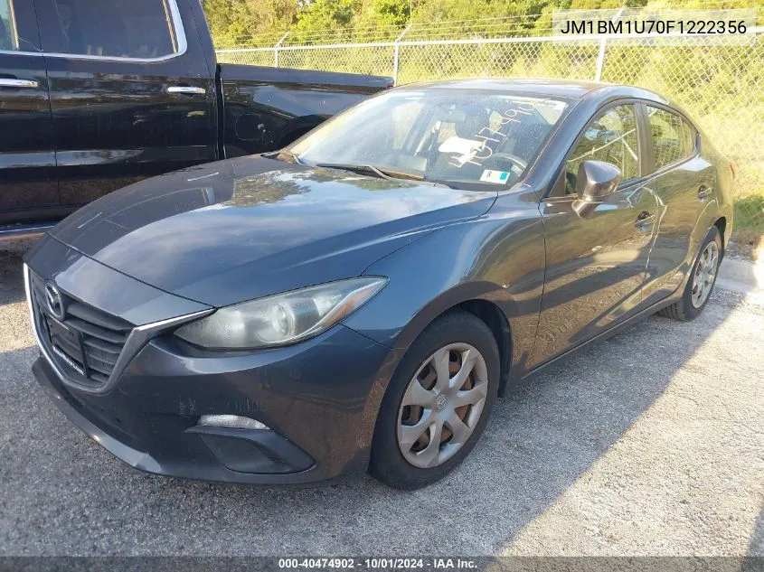 2015 Mazda Mazda3 I Sport VIN: JM1BM1U70F1222356 Lot: 40474902