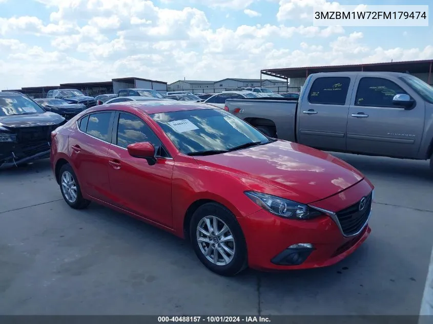 2015 Mazda Mazda3 I Grand Touring VIN: 3MZBM1W72FM179474 Lot: 40488157