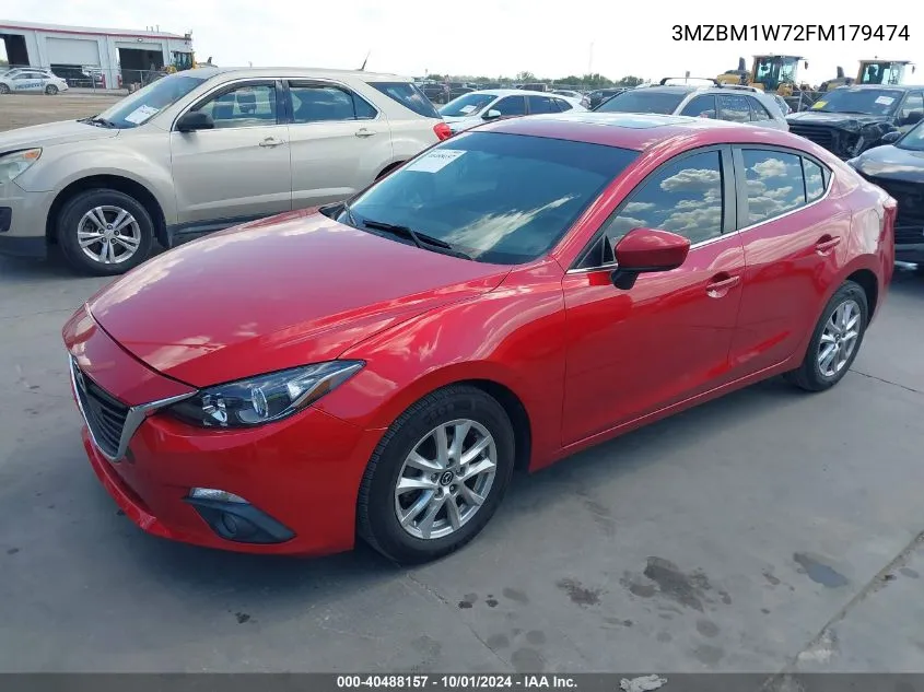 2015 Mazda Mazda3 I Grand Touring VIN: 3MZBM1W72FM179474 Lot: 40488157