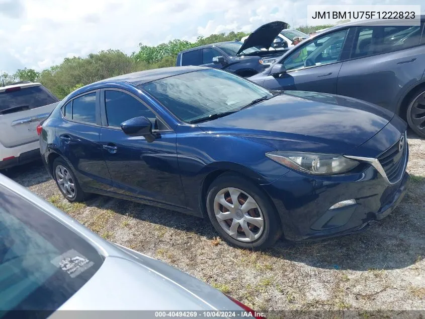 2015 Mazda Mazda3 I Sport VIN: JM1BM1U75F1222823 Lot: 40494269