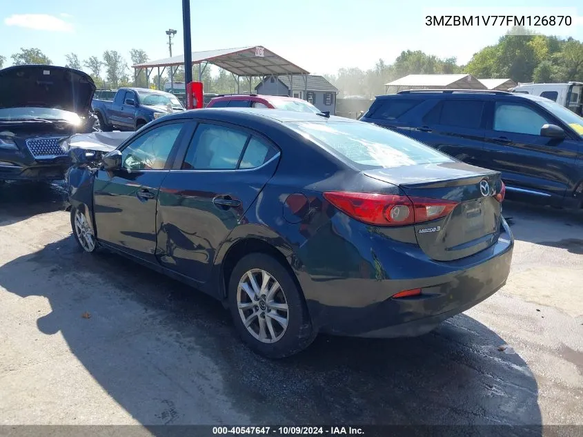 2015 Mazda Mazda3 I Touring VIN: 3MZBM1V77FM126870 Lot: 40547647