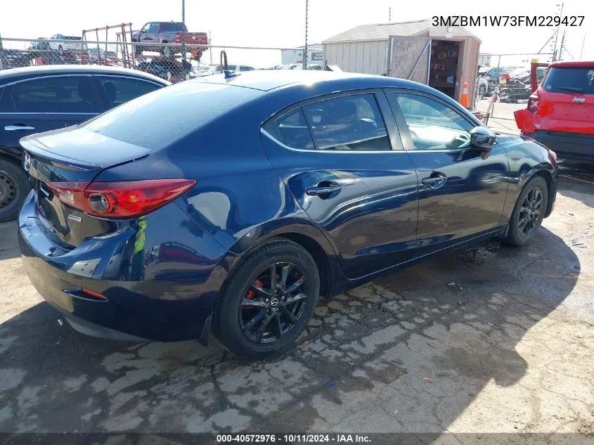 2015 Mazda Mazda3 I Grand Touring VIN: 3MZBM1W73FM229427 Lot: 40572976