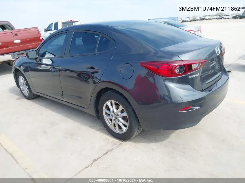 2015 Mazda Mazda3 I Sport VIN: 3MZBM1U74FM211862 Lot: 40600801