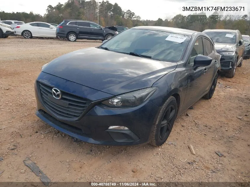 2015 Mazda Mazda3 I Sport VIN: 3MZBM1K74FM233671 Lot: 40788749