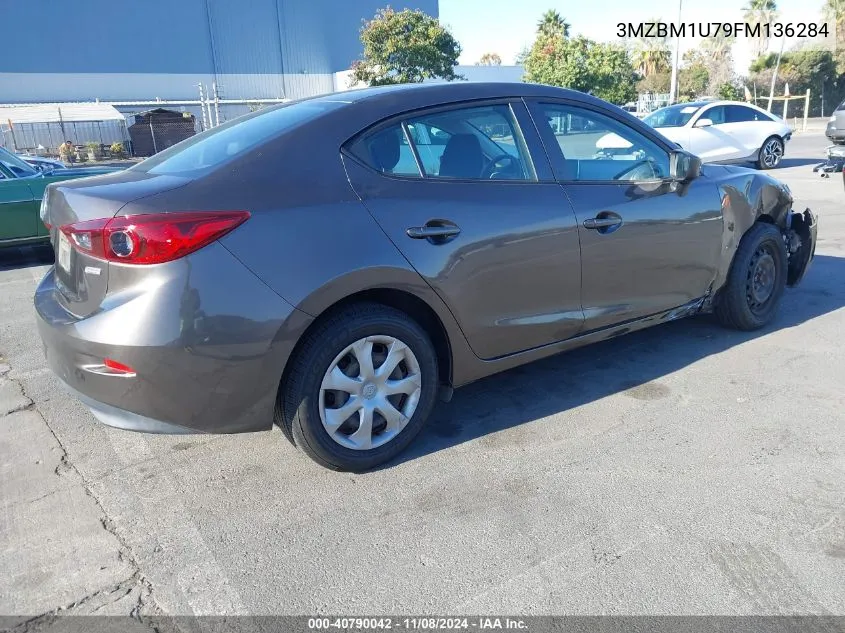 2015 Mazda Mazda3 I Sport VIN: 3MZBM1U79FM136284 Lot: 40790042