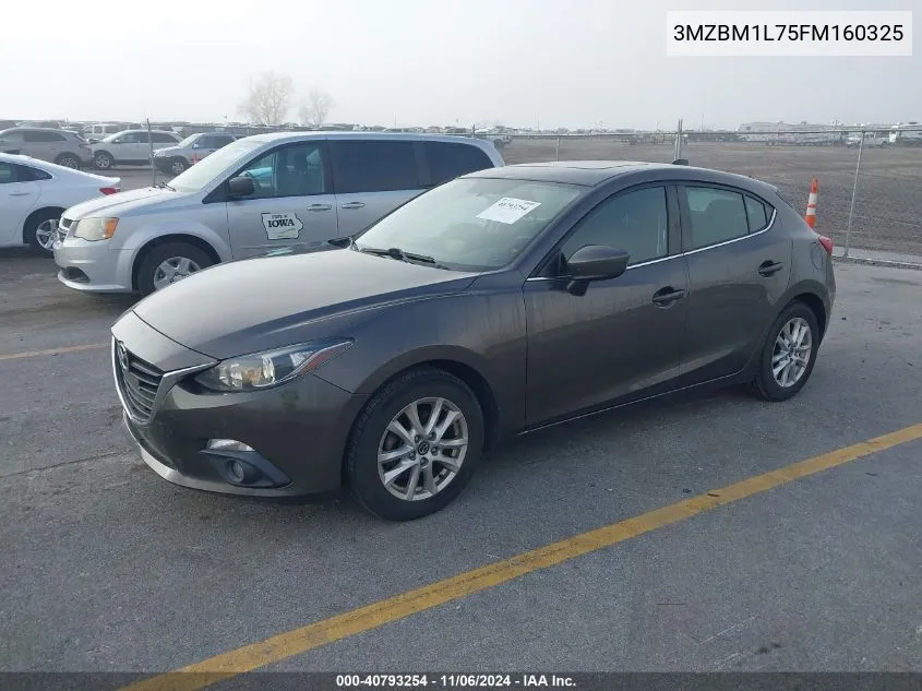 2015 Mazda Mazda3 I Touring VIN: 3MZBM1L75FM160325 Lot: 40793254