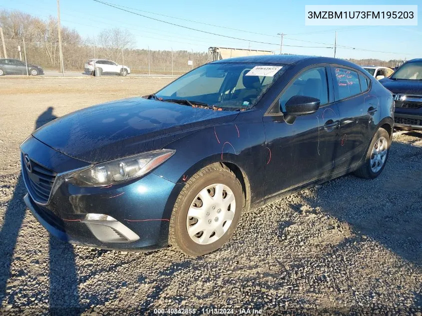 2015 Mazda Mazda3 I Sport VIN: 3MZBM1U73FM195203 Lot: 40842855