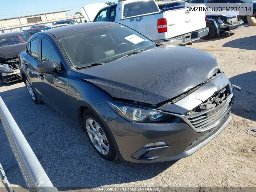 2015 Mazda Mazda3 I Sport VIN: 3MZBM1U73FM234114 Lot: 40858510