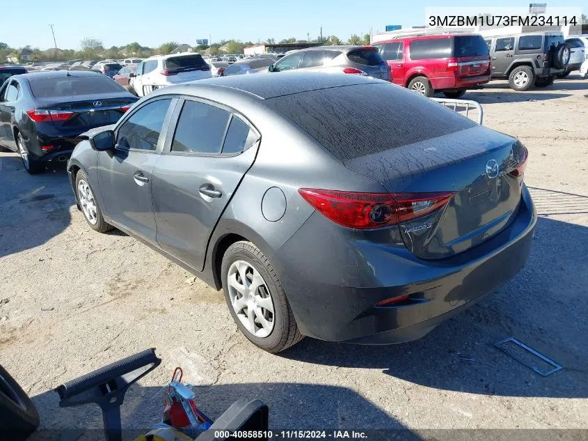 2015 Mazda Mazda3 I Sport VIN: 3MZBM1U73FM234114 Lot: 40858510