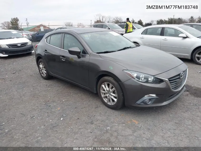 2015 Mazda Mazda3 I Grand Touring VIN: 3MZBM1M77FM183748 Lot: 40875267