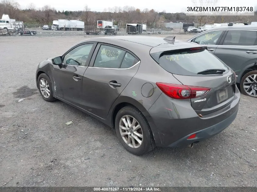 2015 Mazda Mazda3 I Grand Touring VIN: 3MZBM1M77FM183748 Lot: 40875267