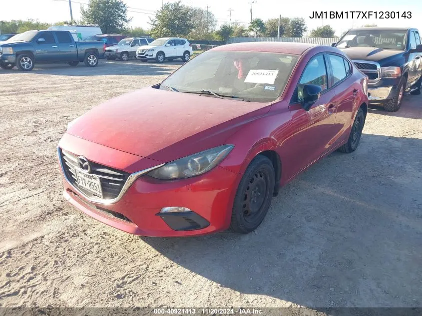 2015 Mazda Mazda3 I Sv VIN: JM1BM1T7XF1230143 Lot: 40921413