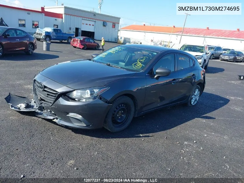 3MZBM1L73GM274695 2016 Mazda 3 Touring