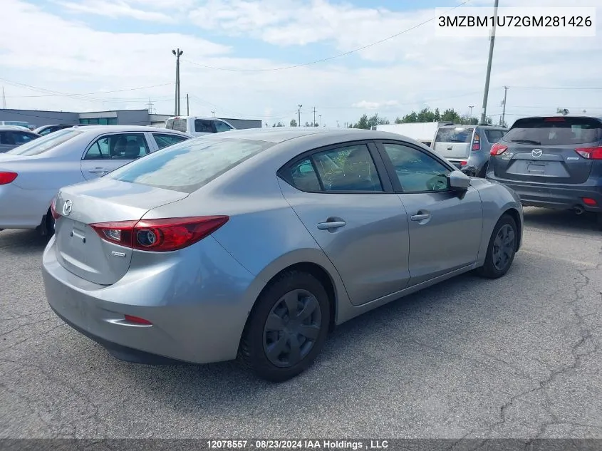 3MZBM1U72GM281426 2016 Mazda Mazda3