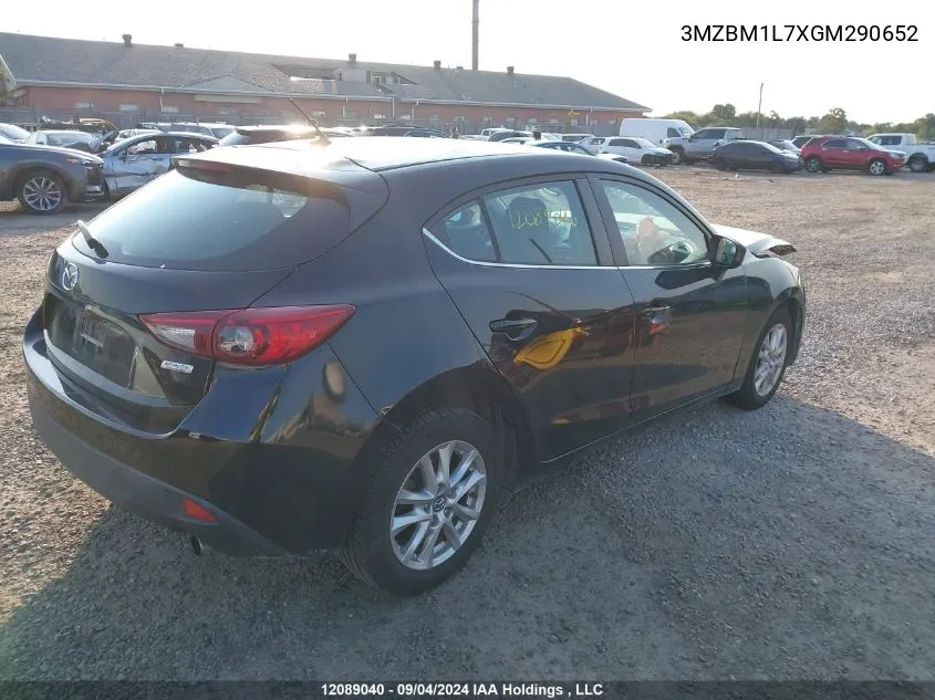 2016 Mazda Mazda3 VIN: 3MZBM1L7XGM290652 Lot: 12089040